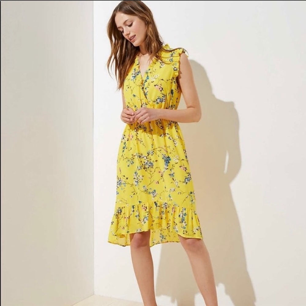NWOT LOFT Flounce Dress